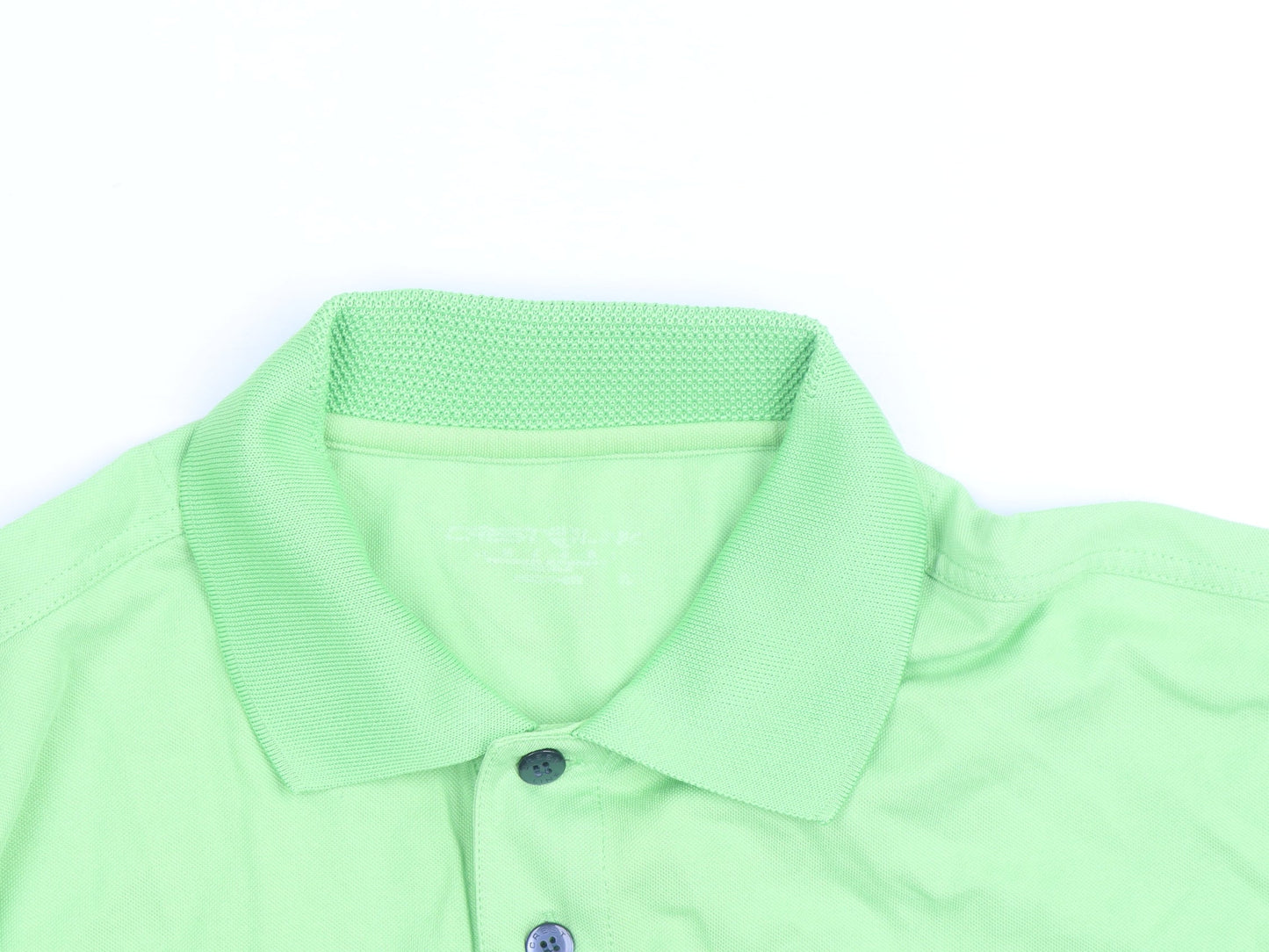 Crest Link Men's Green Lightweight Golf Polo Shirt Size L