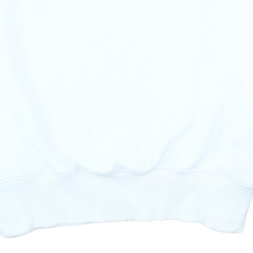 Nike Men's White Pullover Crew Neck Fleece Sweatshirt Size L