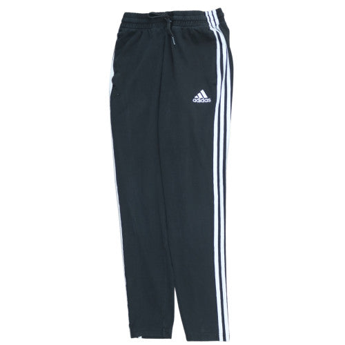 Additional front view of Adidas Men's Black Small Track Pants Regular Fit Activewear