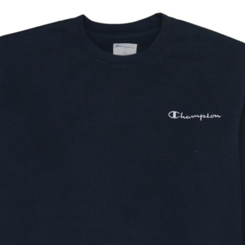 Champion Men's Black Crew Neck Pullover Sweatshirt L