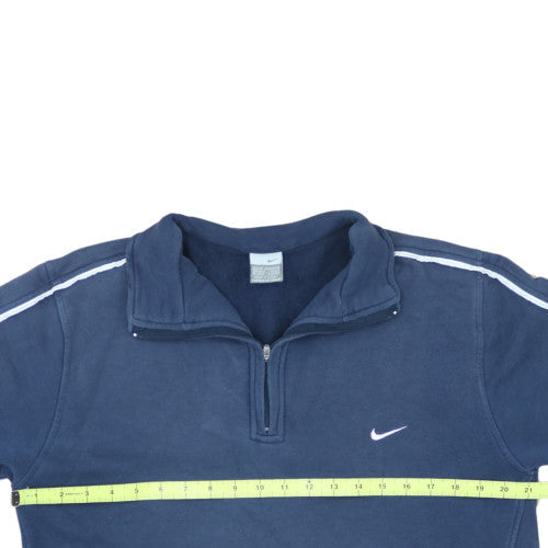 Nike Men's Blue 1/2 Zip Fleece Sweatshirt Size M