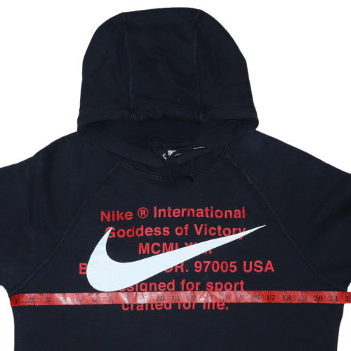 Nike Men's Black Pullover Hoodie Size S Graphic Logo Sportswear