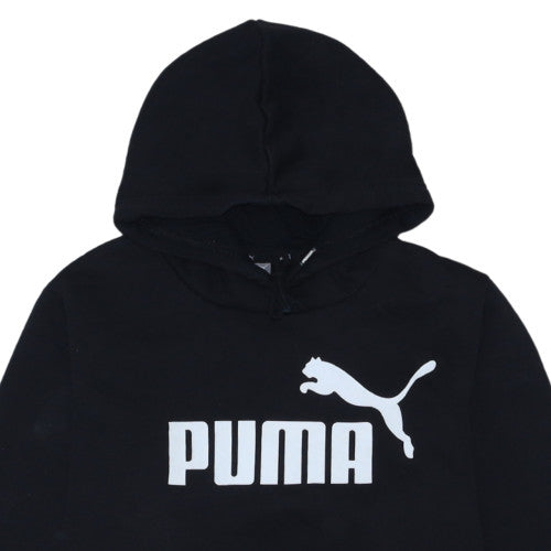 Puma Men’s Black XL Pullover Hoodie Regular Fit Fleece Sportswear