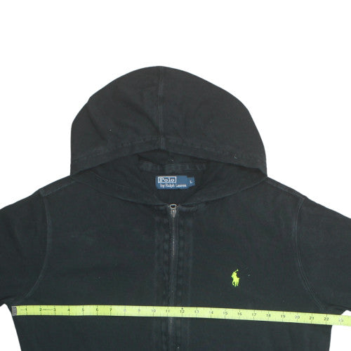 Polo Ralph Lauren Mens Black Full Zip Hoodie L