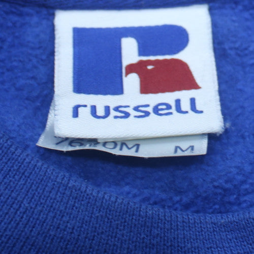 Russell Men’s Blue Pullover Sweatshirt Embroidered St John’s M