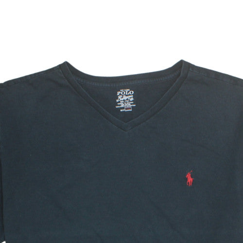 Polo Ralph Lauren Men's Black V-Neck Cotton T-Shirt XXL