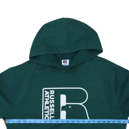 Russell Athletic Men's Green Pullover Hoodie L Sports Fleece