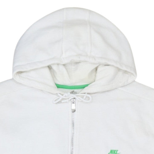 Nike Mens White Sleeveless Full Zip Hoodie XL Sportswear Vest