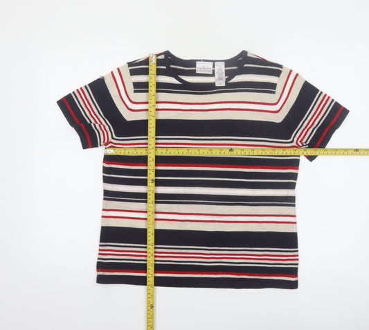 Villager Petite Women’s Multicoloured Striped T-Shirt L