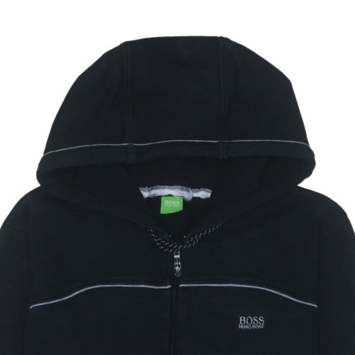 Hugo Boss Men's Black XL Full Zip Hooded Sweatshirt