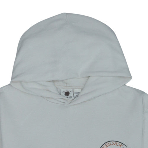 Additional view of Quiksilver boys’ white pullover fleece hoodie 16 years graphic logo