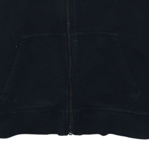 Nike Boys Black Full Zip Hoodie XL 13-15 Years Fleece Sportswear