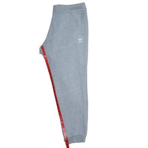 adidas Men’s Grey 2XL Fleece Sweatpants with Logo and Drawstring