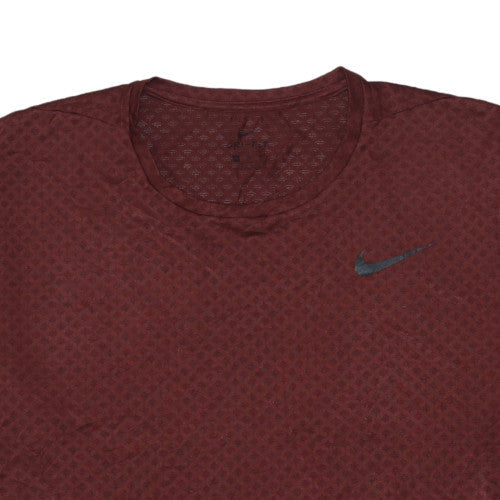 Nike Men's Brown Dri-Fit 2XL Short Sleeve Athletic T-Shirt