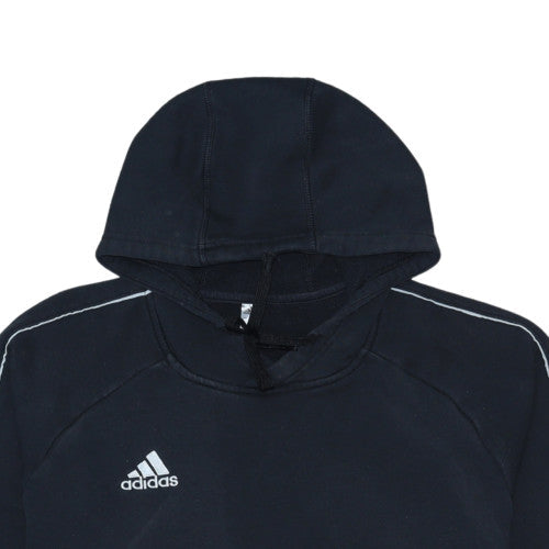 Additional view of Adidas Men's Black Pullover Hoodie, size L, Sports Fleece Sweatshirt