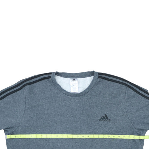 Adidas Men's Grey 2XL Crew Neck Pullover Sweatshirt