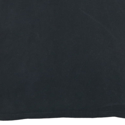The North Face Men's Black Cotton Polo Shirt Size L