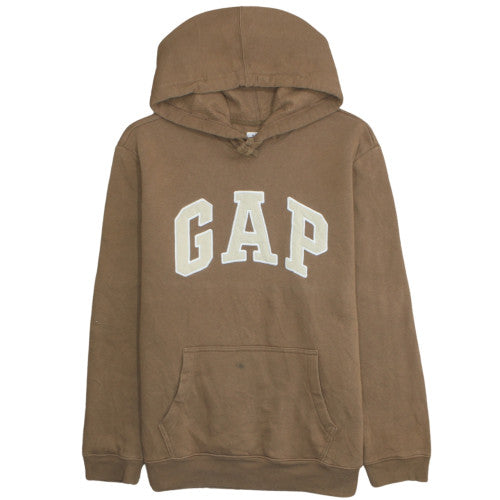 Gap Womens Brown Pullover Hoodie Large Cotton Blend Casual