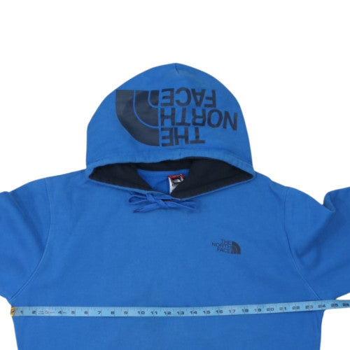 The North Face Men's Blue Pullover Hoodie L Fleece Cotton