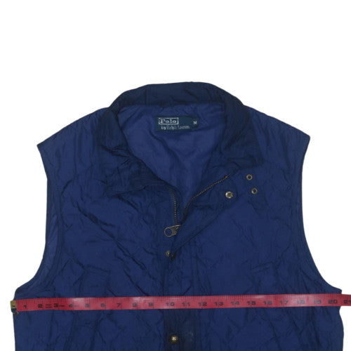 Ralph Lauren Men's Blue Quilted Waistcoat M Padded Casual Outdoor