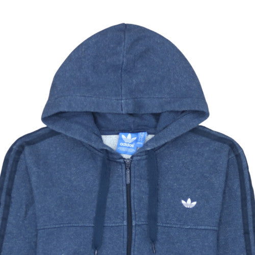 Additional view of Adidas Men's Blue Full Zip Hoodie S Regular Fit Sportswear