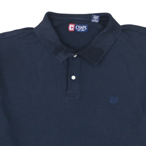 Chaps Men's Blue 3XL Big & Tall Cotton Polo Shirt