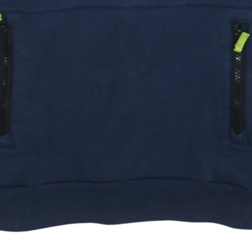 Umbro Men Blue Ireland Pullover Hoodie L Sports Fleece Sweatshirt