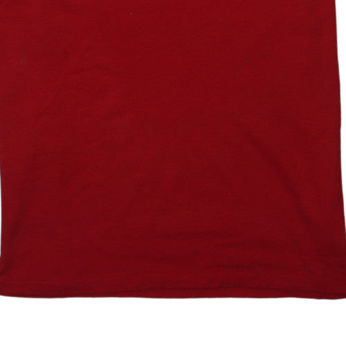 Polo Ralph Lauren Men's Red V-Neck Cotton T-Shirt XL