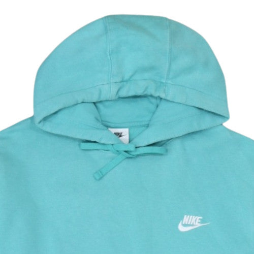 Nike Men's Blue Pullover Hoodie Size L Cotton Blend Classic Style