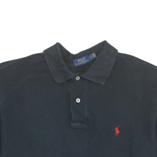 Ralph Lauren Men's Black Cotton Polo Shirt Size L Classic Fit