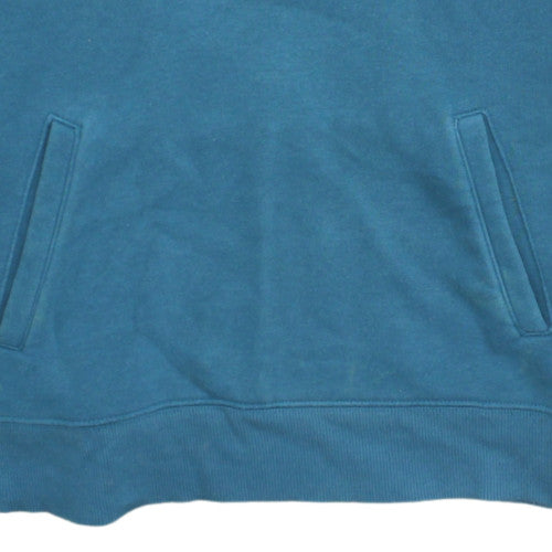 FILA Men's Blue Pullover Hoodie M Regular Fleece Sweatshirt