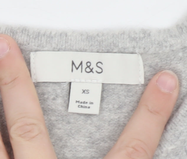 Marks and Spencer Womens Grey Knit Sleeveless Vest XS