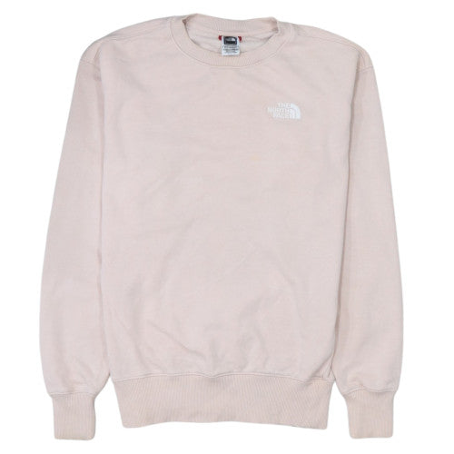 Additional front view of The North Face unisex beige m crew neck fleece sweatshirt