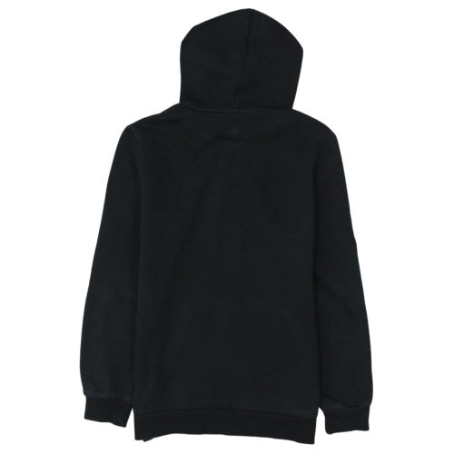 Puma Men's Black Small Pullover Hoodie with Logo Print