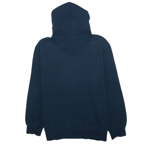 Diesel Men's Blue Pullover Hoodie L Regular Fleece Logo Sweatshirt