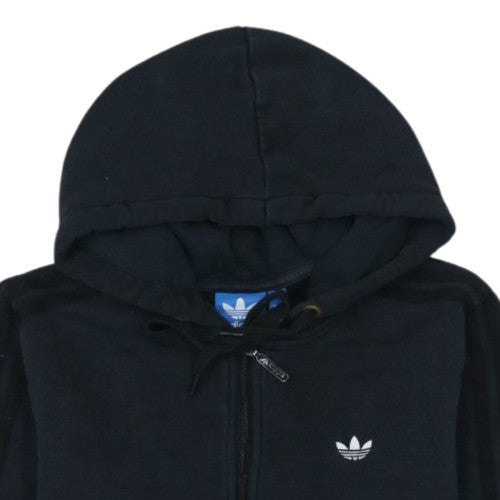 Adidas Mens Black Full Zip Hoodie S Regular Fit Sportswear