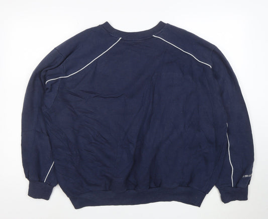 Umbro Men's Blue 2XL Pullover Sweatshirt Crew Neck Sportswear