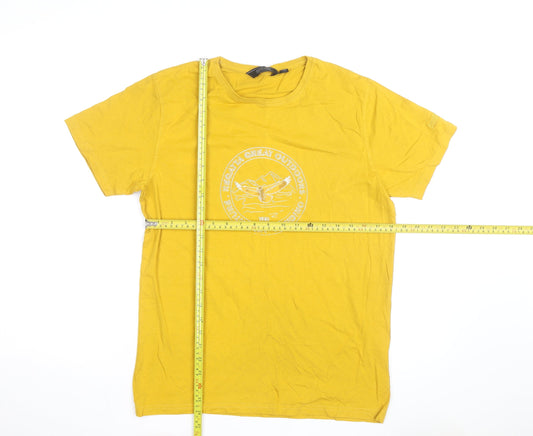 Regatta Great Outdoors Men’s Yellow Cotton Graphic T-Shirt Size M