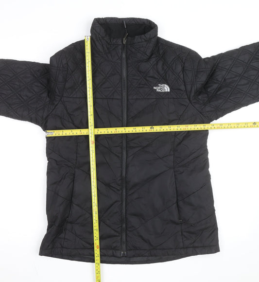 The North Face Women's Black Quilted Mid-Length Jacket Size M