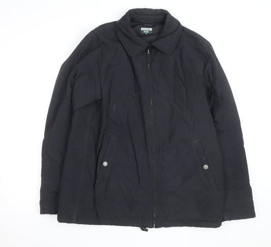 Paul Smith Jeans Men's Black Nylon Lined Zip Jacket Size M