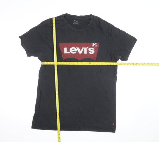 Levi's Men's Black Graphic Logo Cotton T-Shirt Size L