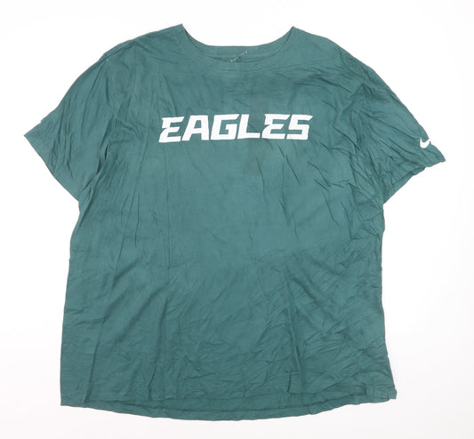 Nike Men's Green Eagles Graphic Short Sleeve T-Shirt XL