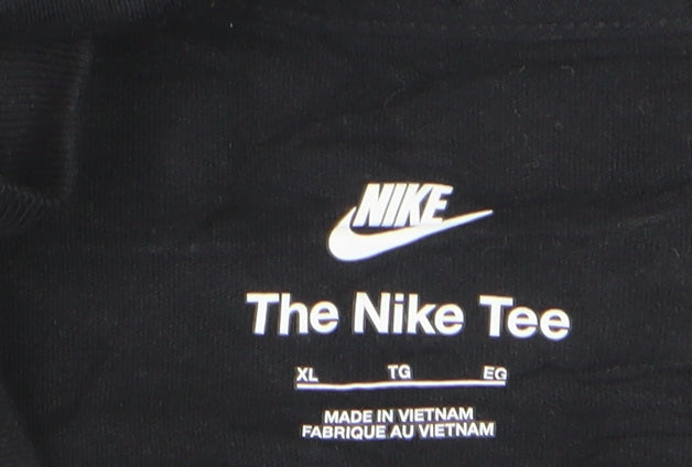 Nike Men's Black XL Sports Crew Neck Cotton T-Shirt