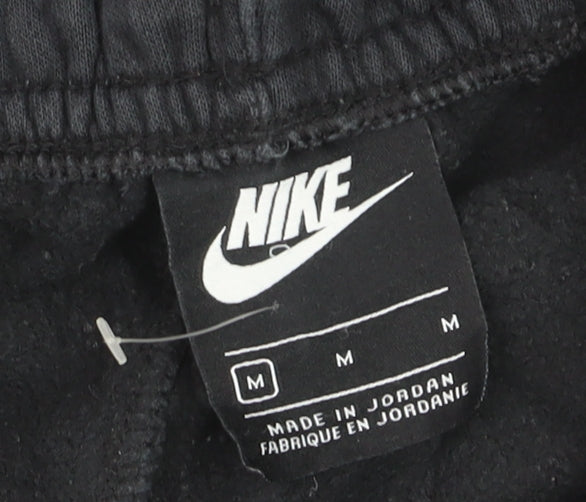 Nike Men's Black Fleece Jogger Trousers Size M Regular Fit