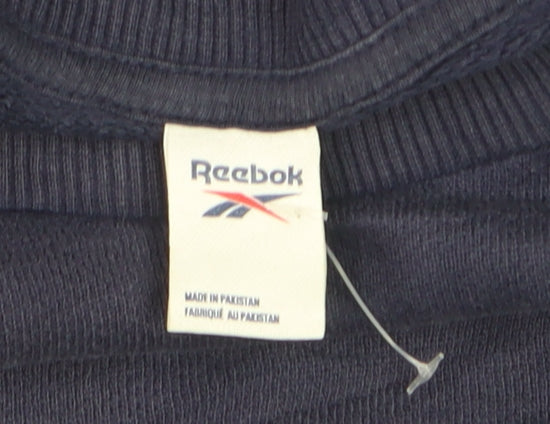 Reebok Men's Blue XL Pullover Crew Neck Cotton Sweatshirt