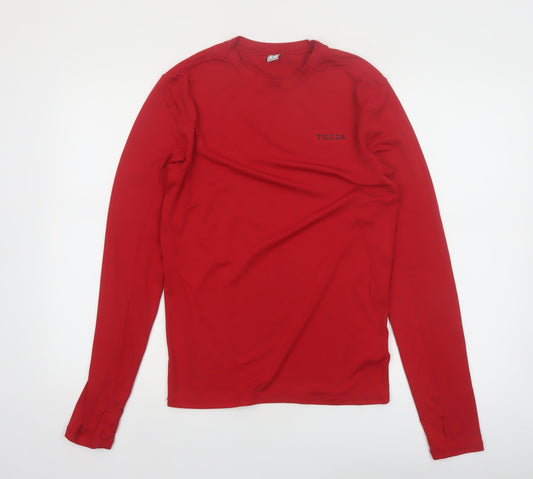 TOG24 Men's Red Long Sleeve Athletic T-Shirt Size S
