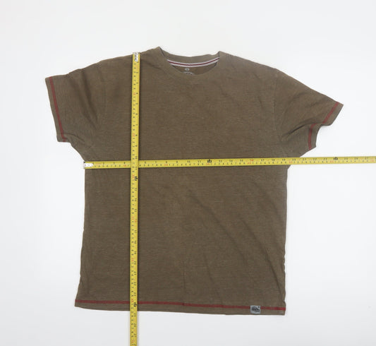 Red Thread Premium 51 Men's Brown Crew Neck Short Sleeve T-Shirt Size S