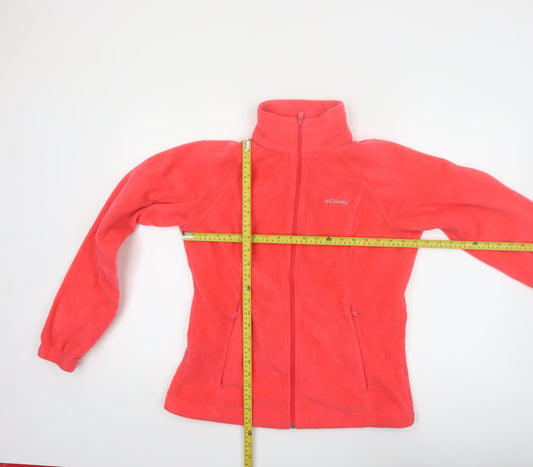 Columbia Women's Pink Fleece Full Zip Jacket Size M