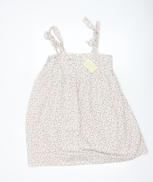 Urban Renewal Women's White Floral Cotton Slip Dress M