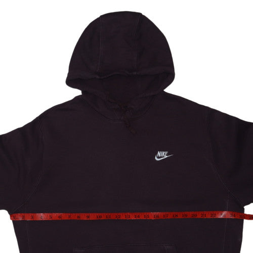 Nike Men's Black Large Pullover Hoodie with Logo Detail